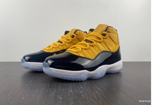and Jordan 11 yellow AJ11 Air black 0711